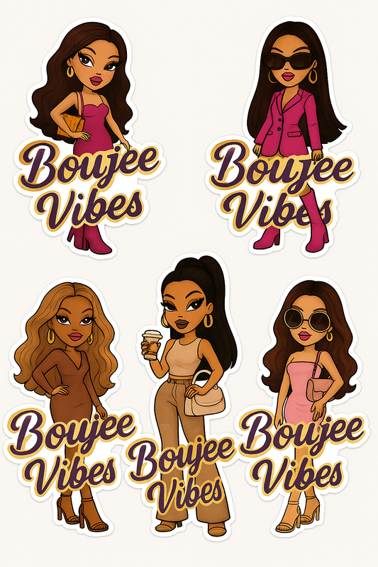 Boujee Vibes Stickers pack (10)