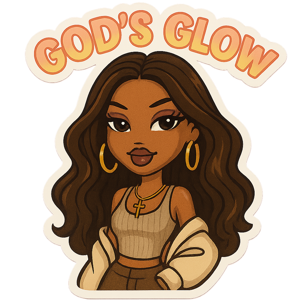 Glow Girl + chic stickers pack (6)