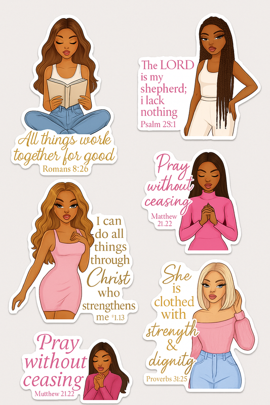 Bible Quotes Stickers Pack (13)