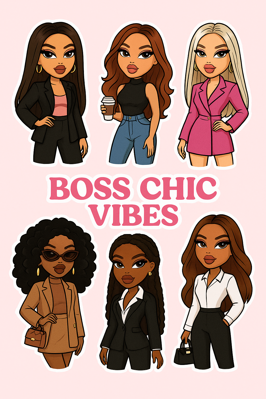 Boss Chic Stickers Pack (12)