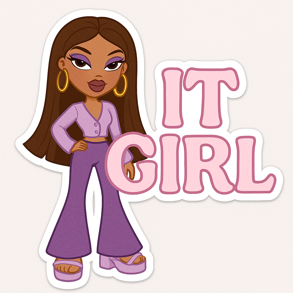 Glow Girl + chic stickers pack (6)
