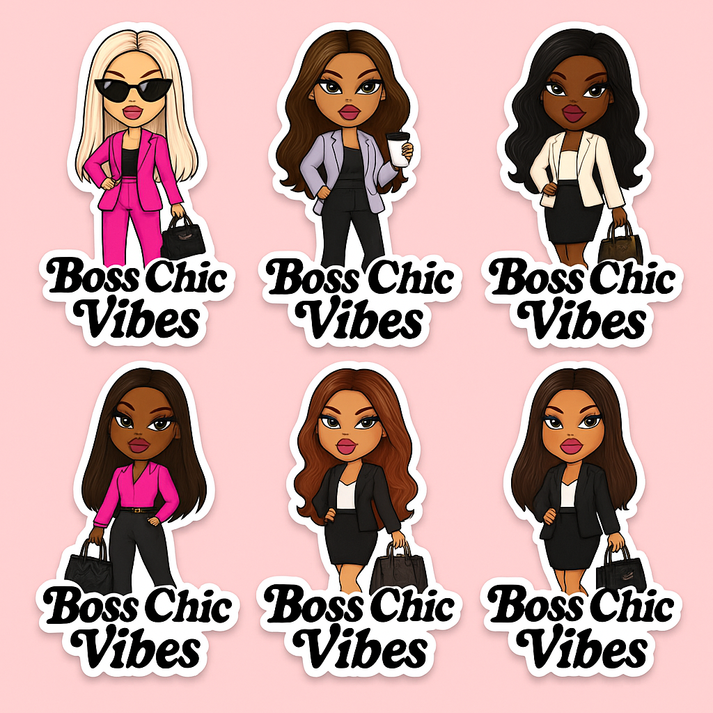 Boss Chic Stickers Pack (12)