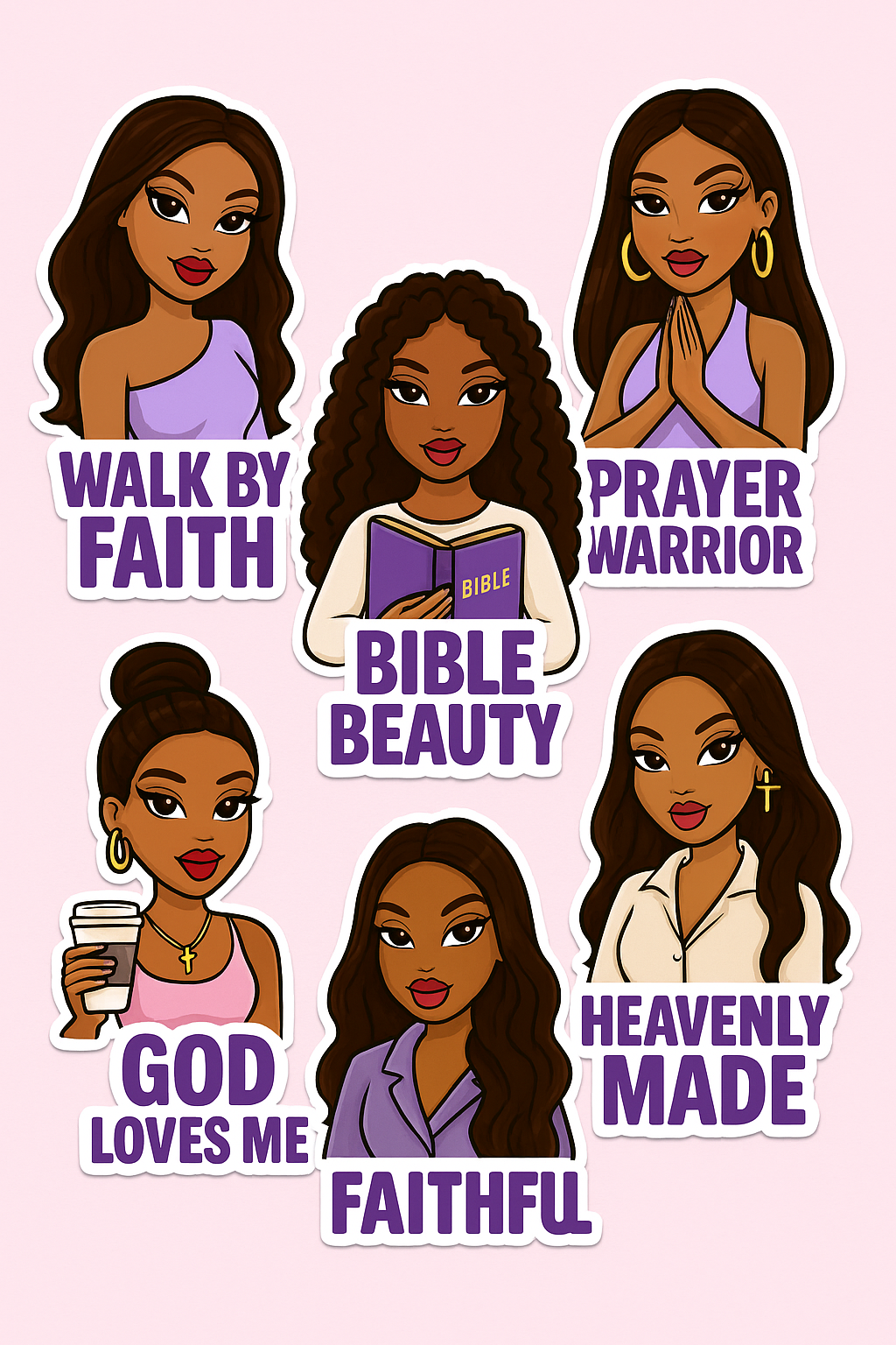 Faith Filled Stickers Pack (25)