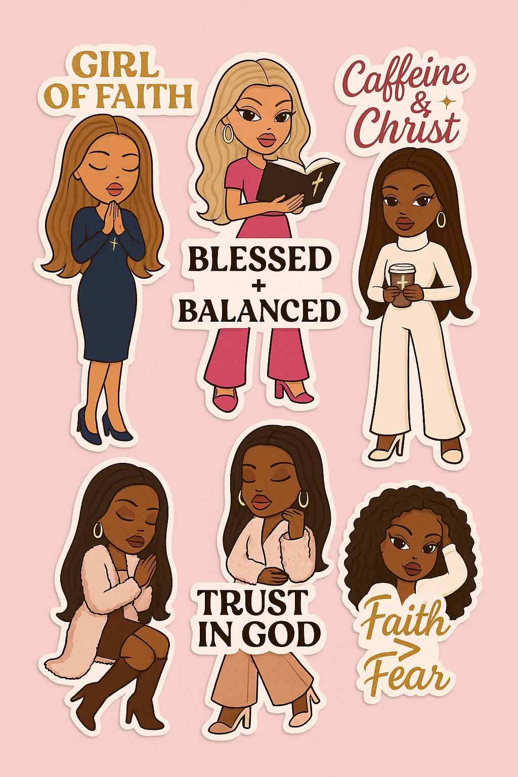 Faith Filled Stickers Pack (25)