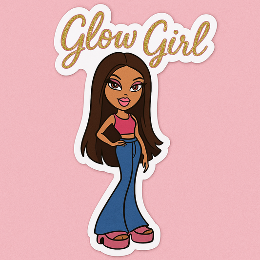 Glow Girl + chic stickers pack (6)